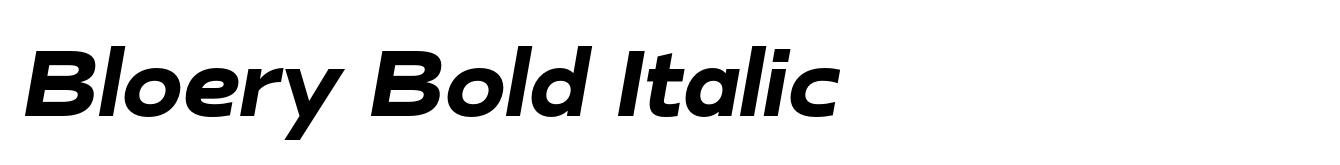 Bloery Bold Italic image